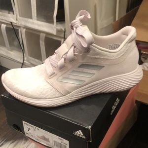 Edge lux adidas running shoe pinkish silver